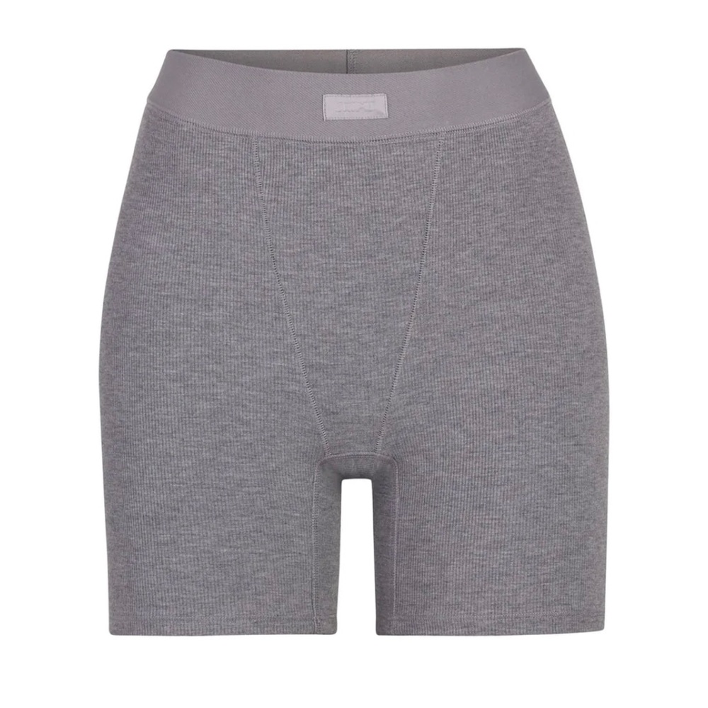 Skims ribbed boxer shorts